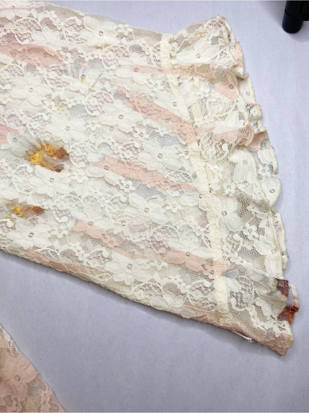 Origami by Vivien Boho Daisy Floral Lace Ruffle Open Front Duster Size L/XL - Picture 3 of 4